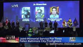 UNCUT: Full Memorial Service For 3 Fallen Baltimore Firefighters - CBS Baltimore