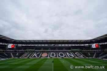 Pay On The Day Available At MK Dons - Bolton Wanderers