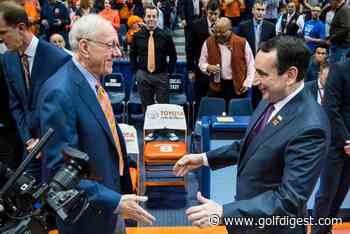 Coach K prank calling Jim Boeheim’s radio show as “Mike from Durham” might almost make you like Coach K - GolfDigest.com