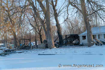 One house destroyed by late-night fire along Cayuga Lake, second home suffers damage (video & photos) - fingerlakes1.com