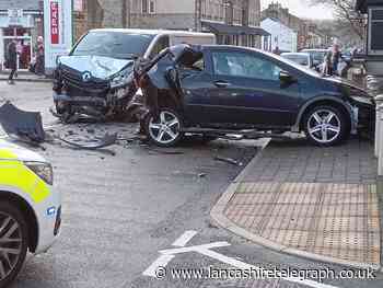 Morning crash in Barrowford totals two vehicles