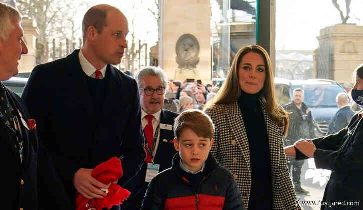Prince William & Kate Middleton Take Their Son Prince George to Rugby Game in London - New Photos!