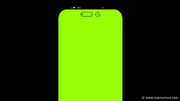 Alleged iPhone 14 Pro Display Schematic Shows True Size of Pill-Shaped and Circular Cutouts Expected to Replace the Notch