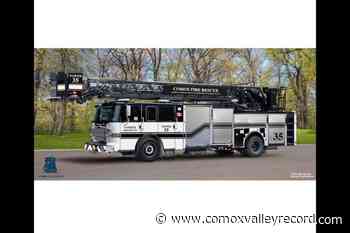 Comox Fire Rescue orders new aerial truck – Comox Valley Record - Comox Valley Record