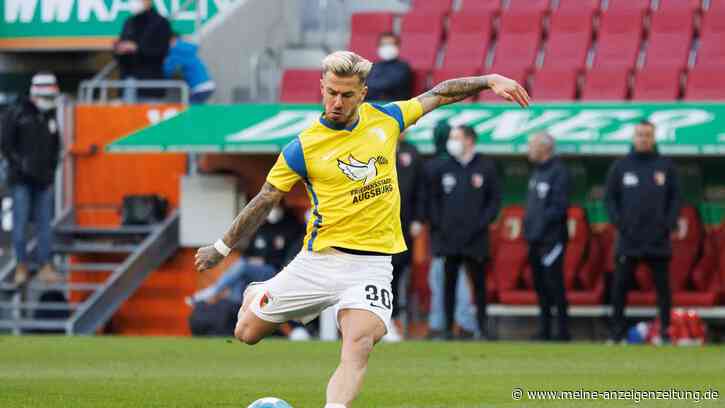 FC Augsburg setzt Zeichen: Aufwärmen in Ukraine-Shirts