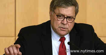 William P. Barr’s Memoir Is Part Lawyerly Defense, Part Culture-War Diatribe