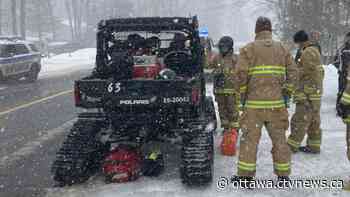 Snowmobiler rescued after rolling onto Ottawa River - CTV News Ottawa