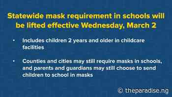 New York lifting indoor mask mandate in schools | Coronavirus | The Paradise News - Paradise - News
