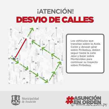 Anuncian desvío del tránsito sobre Colón y Piribebuy - Nacionales - ABC Color