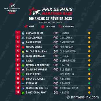 400000€ Prix de Paris Marathon field set - Harnesslink