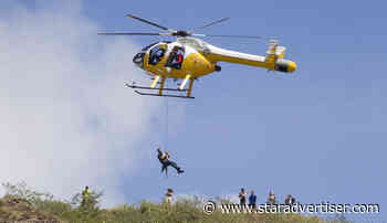 Honolulu firefighters airlift hiker off Crouching Lion Trail - Honolulu Star-Advertiser
