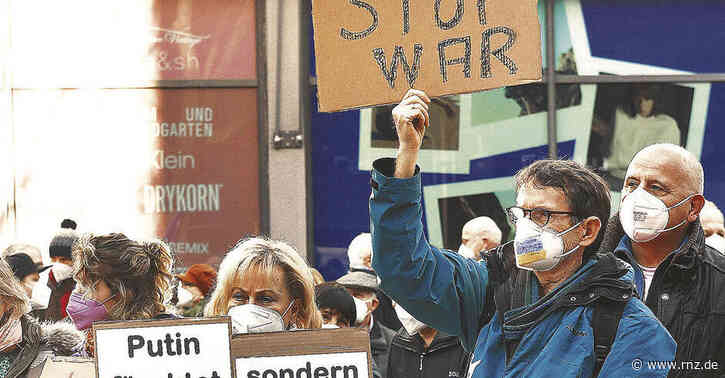 Ukraine-Demo in Mannheim:  Ein Redner erntete wütende Zwischenrufe