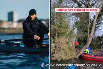 Burnley: Jordan North starts 100 mile rowing challenge