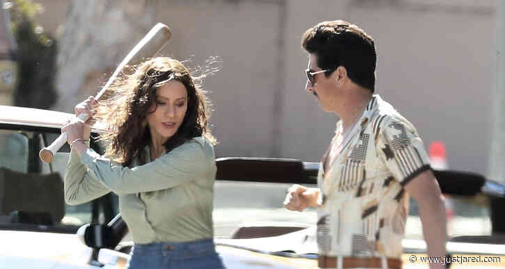 Sofia Vergara Chases Her Co-Star Around with a Bat While Filming 'Griselda' - Just Jared