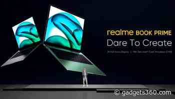 Realme Book Prime With 11th Gen Intel Core i5 Processor, Realme Buds Air 3 TWS Earphones Launched at MWC 2022