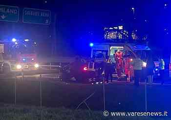 Incidente con un'auto ribaltata in A8, tra Solbiate Arno e Castronno - varesenews.it