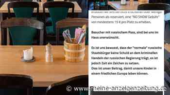 Restaurant verweigert Russen den Zutritt - „Schlag ins Gesicht“