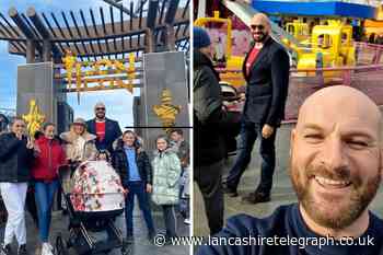 Tyson Fury visits Blackpool Pleasure Beach ahead of Dillian Whyte fight