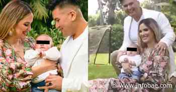 Cassandra Sánchez y Deyvis Orosco olvidan escándalo de sus mascotas posando junto a su hijo por primera vez - infobae