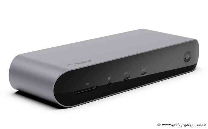 Belkin Connect Pro Thunderbolt 4 Dock supports 8K and dual 4K displays