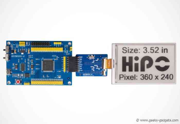 HiPo mini e-paper display updated and powered wirelessly via NFC