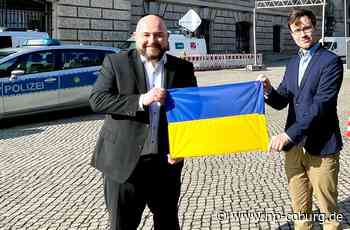 Solidaraktion - Geissler und Wagner zeigen Flagge für die Ukraine - Neue Presse Coburg