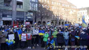 Hunderte bei Demo am Samstag: Koblenz zeigt seine Solidarität mit der Ukraine - Rhein-Zeitung