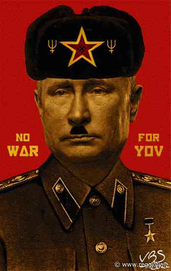 'Vladolf Stalputin', l'arte contro la guerra: la nuova opera politica dell'artista LBS - Reggio TV