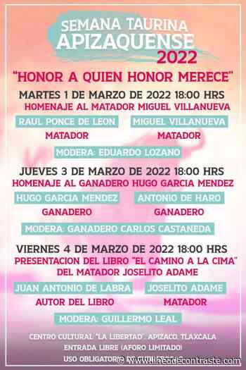 Gran semana Taurina y Cultural en Apizaco - Linea de Contraste