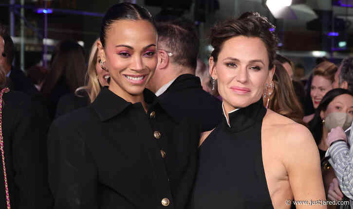 Jennifer Garner & Zoe Saldana Glam Up for 'The Adam Project' NYC Premiere!