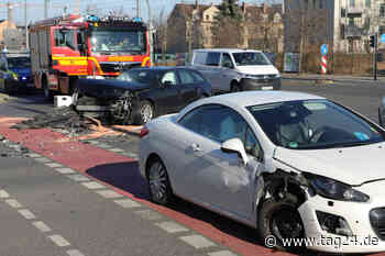 Crash in Dresden-Friedrichstadt: Audi und Peugeot kollidieren, Unfallopfer wohl in Klinik - TAG24