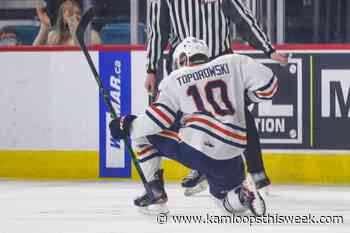 Toporowski's five-point night paces Blazers to win over Kelowna Rockets; Kamloops to host Spokane on Wednesday - Kamloops This Week