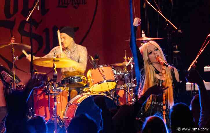 Watch Avril Lavigne perform with Travis Barker and Blackbear on ‘Kimmel’