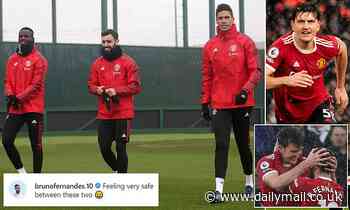 Manchester United: Bruno Fernandes hits back at bizarre claims he took a dig at Harry Maguire - Daily Mail