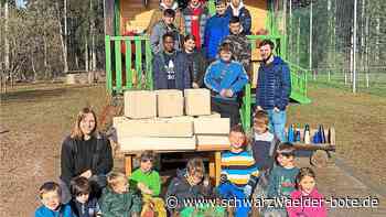 Waldkindergarten Ebhausen: Schüler sorgen im  Bauwagen  für den    letzten Schliff