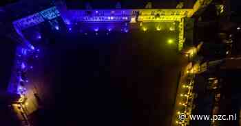 Provinciehuis Middelburg één avond in het blauw-geel om Oekraïners hart onder de riem te steken - PZC