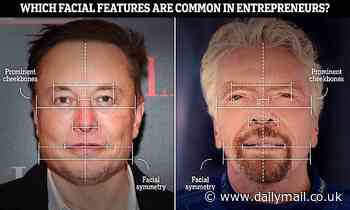 Entrepreneurs like Elon Musk and Richard Branson are more likely to have a symmetrical face