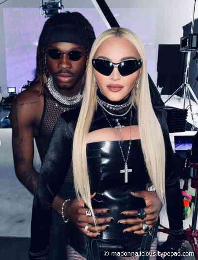 Madonna gets into the groove with Afrobeats star Fireboy DML on music video set