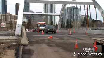 Calgary bridge connecting Inglewood, East Village opens to traffic - Global News