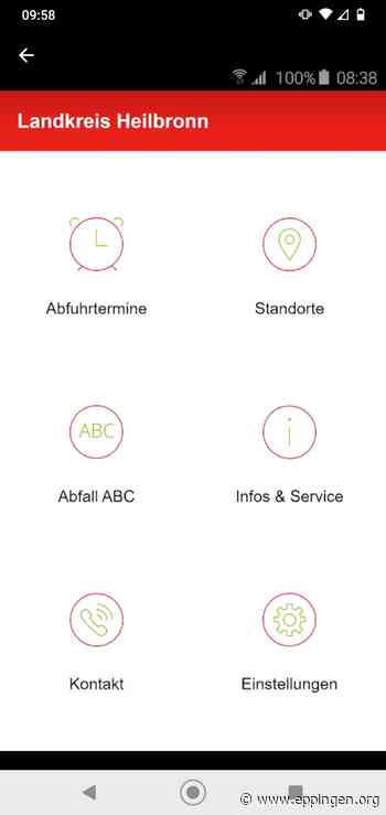 ▷ Abfall-App des Landkreises Heilbronn in neuem Design - Eppingen.org
