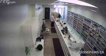 Edmonton police release video of armed pharmacy robbery in Chappelle area