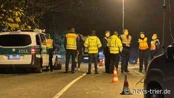 Großkontrolle von Polizei und Studierenden auf der B 327 Zolleiche bei Morbach - news-trier.de