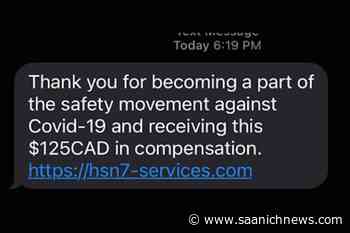 Watch out for 'safety movement' text scam, Victoria police warn – Saanich News - Saanich News