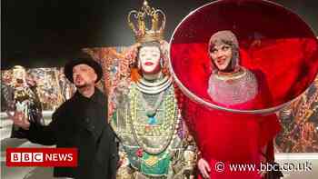 Boy George visits Daniel Lismore's Coventry City of Culture exhibition