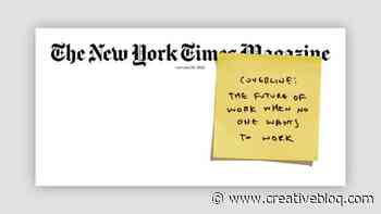 This stunning magazine cover is one of the most inspired designs we've seen