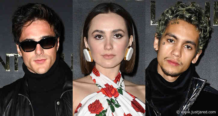 Euphoria's Jacob Elordi, Maude Apatow, & Dominic Fike Attend Saint Laurent's Fashion Show in Paris