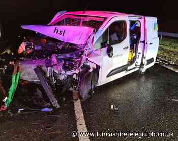 Long delays on M6 following  multiple vehicle crash