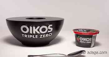 Why Oikos emphasizes strength, not smiles, in its yogurt ads