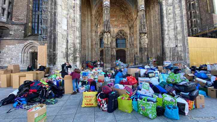 Sachspenden für die Ukraine: Große Hilfsbereitschaft in Ulm - SWR Aktuell