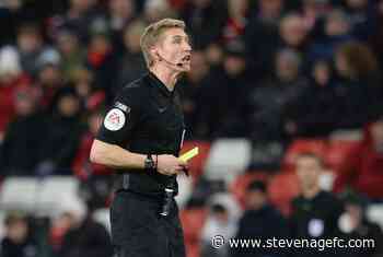 Officials: Oldham appointed for Port Vale fixture - News - Stevenage FC